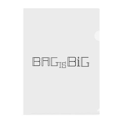BAG IS BiG Clear File Folder