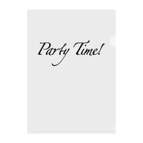 Party Time! Clear File Folder