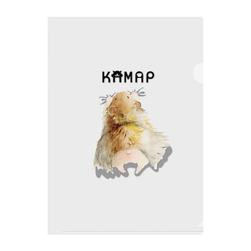 【KAMAP】ぎゅっとロングハムスター Clear File Folder