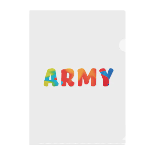 ARMY Clear File Folder