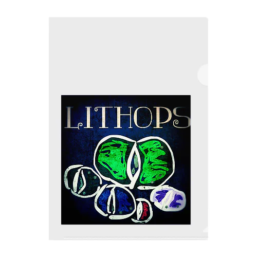 Lithops Clear File Folder