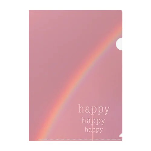 happyレインボー🌈 Clear File Folder