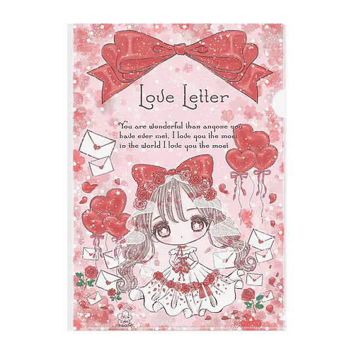 Loveletter Clear File Folder