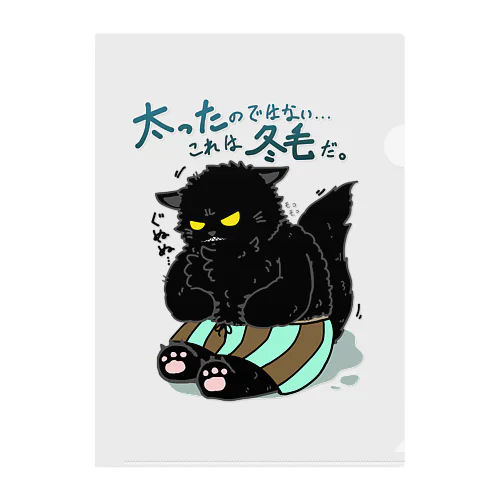 冬毛猫 Clear File Folder