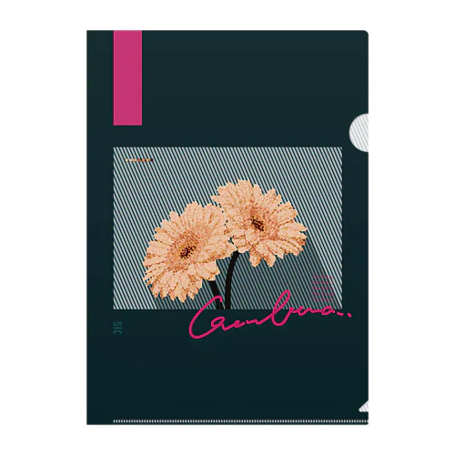 mosaic gerbera file 02 Clear File Folder