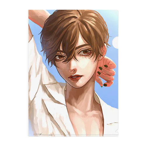 Summer boy Clear File Folder