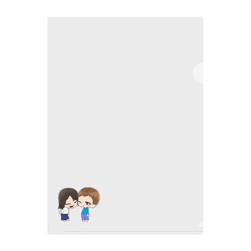 二人のカップル Clear File Folder