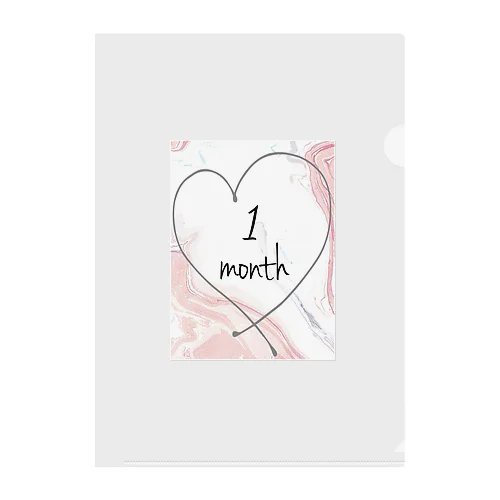 １month♡ クリアファイル