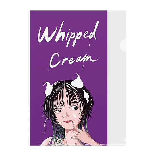 whipped cream クリアファイル