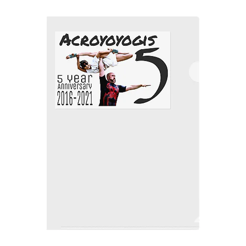 Acroyoyogis 5-year  Clear File Folder