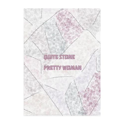 QuiteStonePrettyWoman Clear File Folder