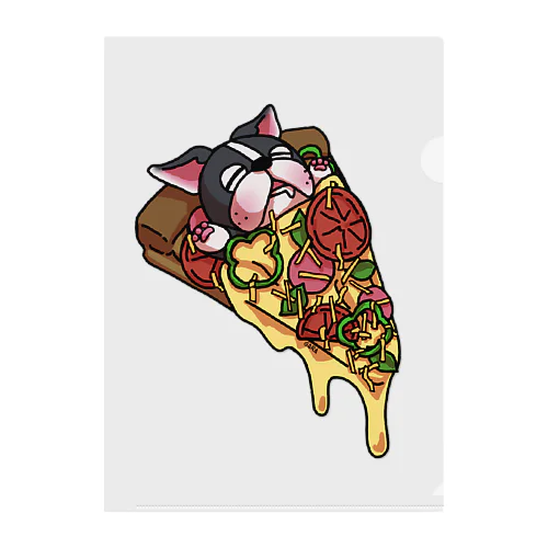 おいしいボステリpizza クリアファイル