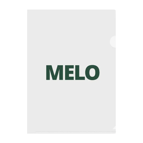 MELO Clear File Folder