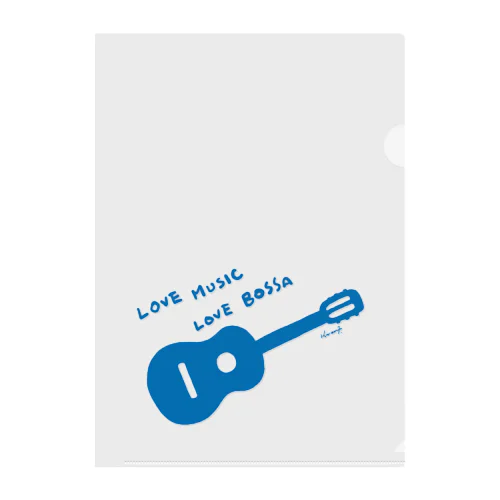 Love Bossa File Blue Clear File Folder