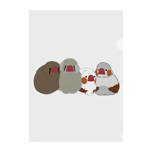mofumofu　キンカ Clear File Folder