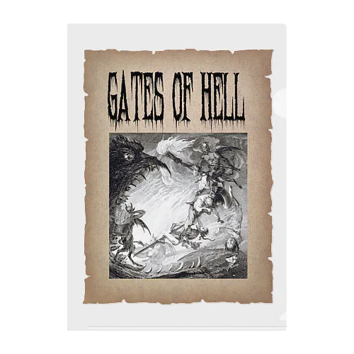 地獄の門 　Gates of hell Clear File Folder