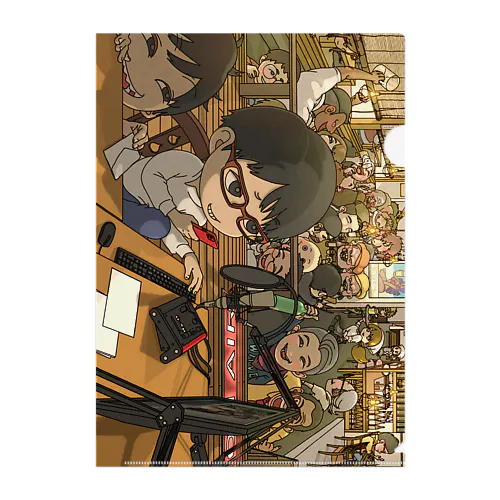 居酒屋ラジオ放送局 hito Clear File Folder