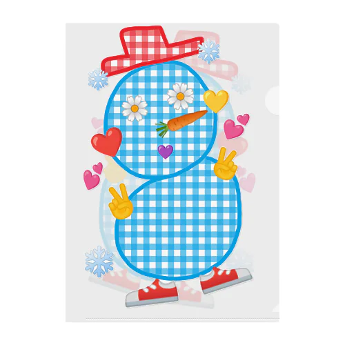 snowmanman Clear File Folder