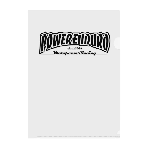 POWER ENDURO 8hours goods Clear File Folder