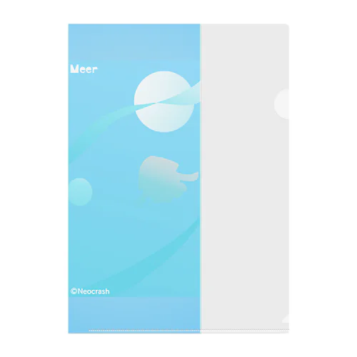 メーア（マリンブルー） Clear File Folder