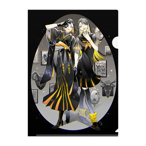 ハロウィンコーデ Clear File Folder