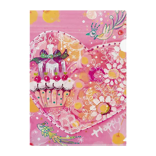 lovely pink Clear File Folder