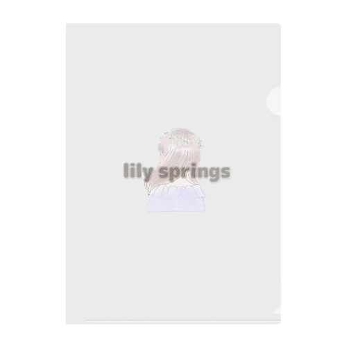 lily springs クリアファイル