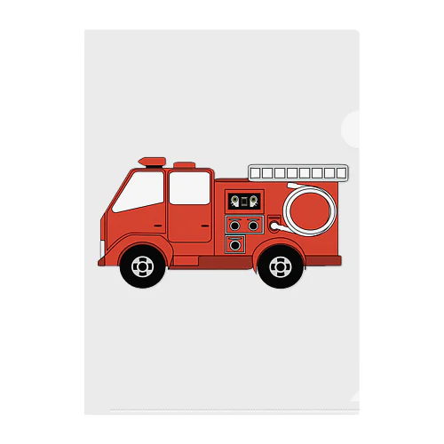 消防車 ～ Fire Truck Clear File Folder