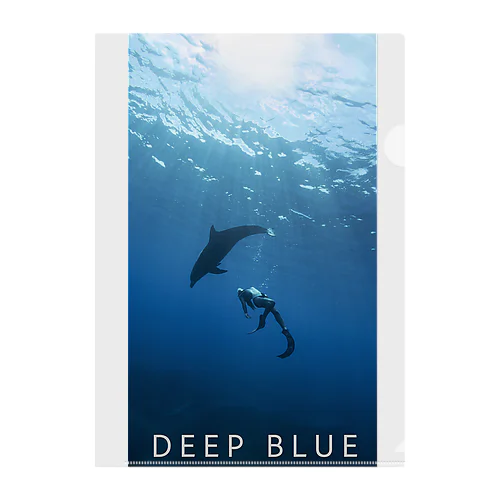 Love Dolphin 3 Clear File Folder