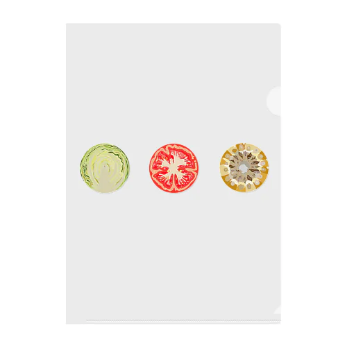 VEGETABLEs Clear File Folder