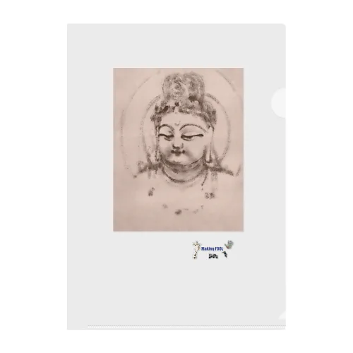 五百幼童経の世界 仏画：Buddha A3-1 001 MF Clear File Folder