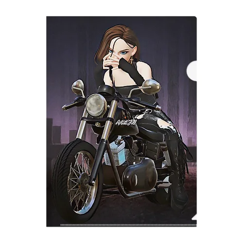 Cool woman Clear File Folder