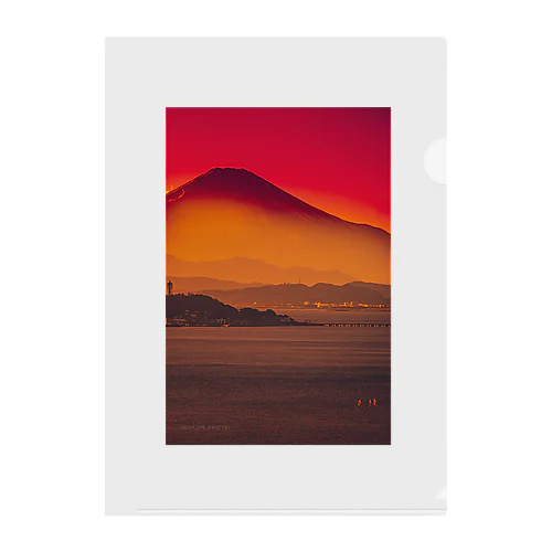 赤富士&江の島 Clear File Folder