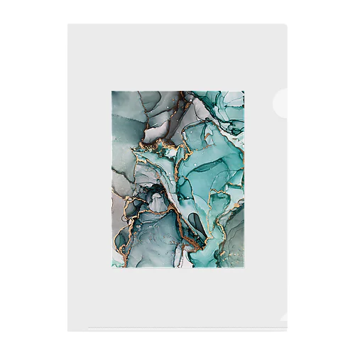 Nuance Malachite Clear File Folder