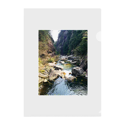 Rivers and waterfalls of nature Clear File Folder