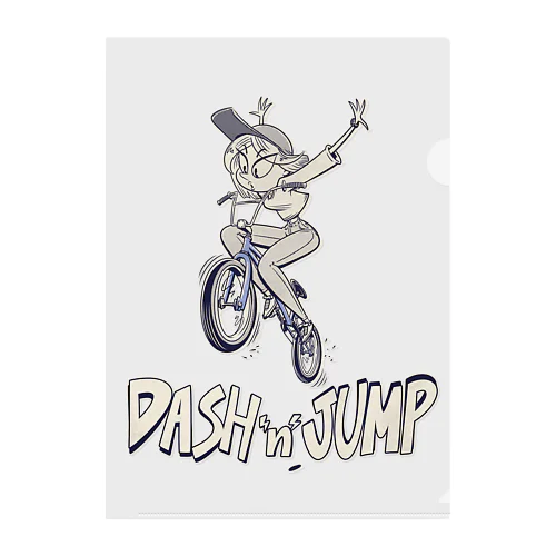 "DASH 'n' JUMP" Clear File Folder