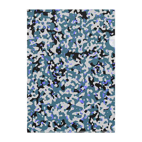 Camo AGR Blue アグレッサー迷彩 青色 Clear File Folder