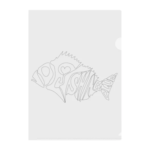 VD FISHING CLUB ヌキタイ Clear File Folder