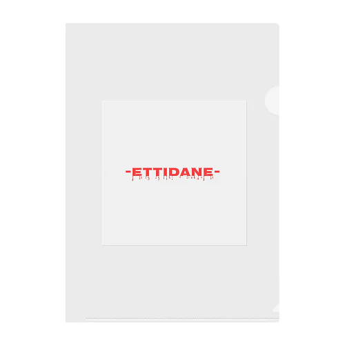 -ETTIDANE- Clear File Folder