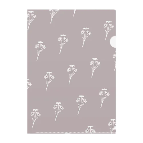 lace flower Clear File Folder