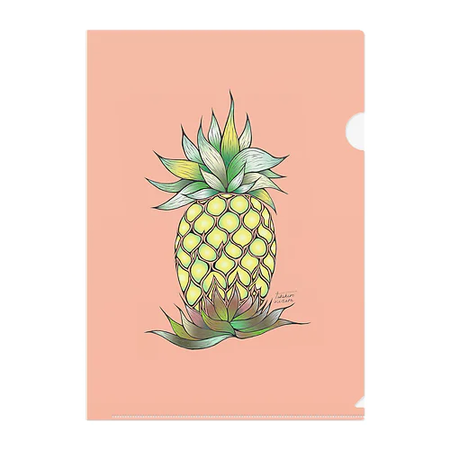 pineapple Clear File Folder