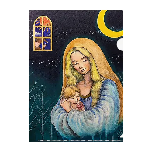 madonna&child Clear File Folder