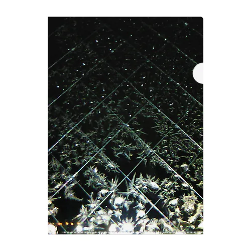 201001161933000　夜の氷紋 クリアファイル