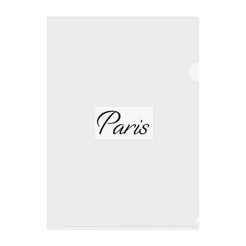 Paris Clear File Folder