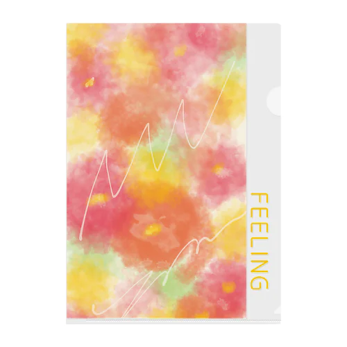 FEELING(カラフル) Clear File Folder