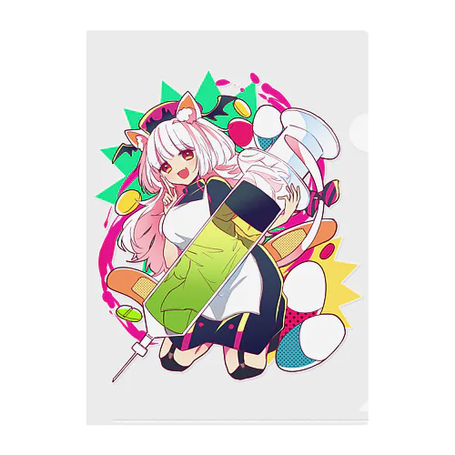 お注射ですよ Clear File Folder