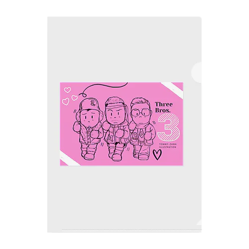 LOVELY 3兄弟 Clear File Folder