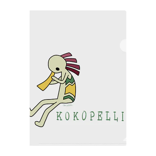 Kokopelli (+logo) Clear File Folder