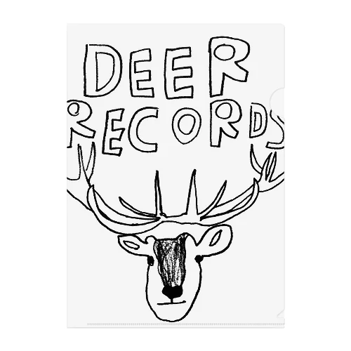 DEER RECORDS Clear File Folder