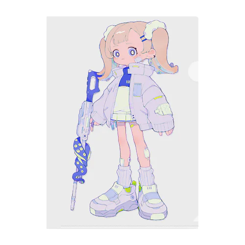 Octopus girl  Clear File Folder